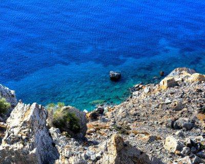 View from Ancient Establishment in Zagora - Andros Island