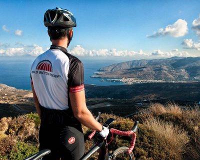 Cycling Andros Island - Panoramic view of Chora