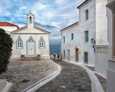 Cycling in Chora - Andros Island