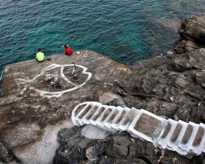 Cycling in Chora - Andros Island