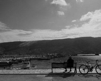 Corthi Bay, an interesting bike point of view - Andros Island