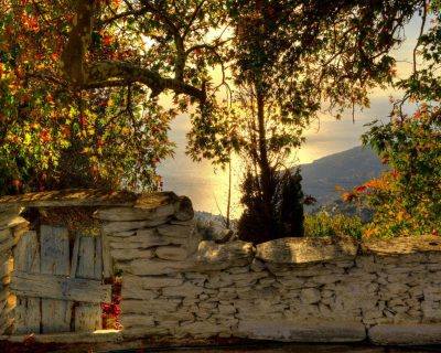 View from near Zaganiaris Village - Andros Island