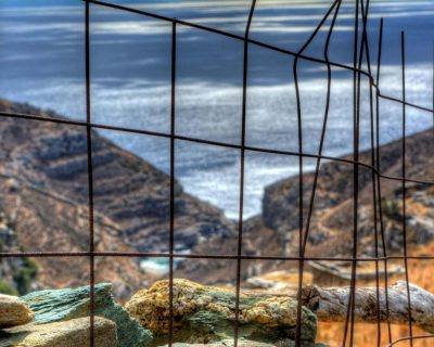 View from Ancient Establishment in Zagora - Andros Island