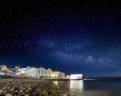 Night View of Mykonos Town