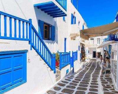 Mykonos Town street view