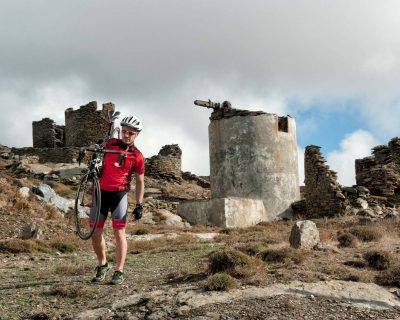 Exploring around the old windmills in Isternia Village - Tinos Island