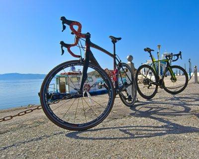 There is where we begin out rides. The amazing sea village of Pachi - Road Cycling in Athens by GrCycling