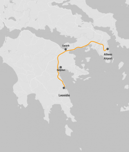 Find information from Athens Airport to Leonidio